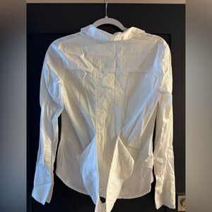 White linen top